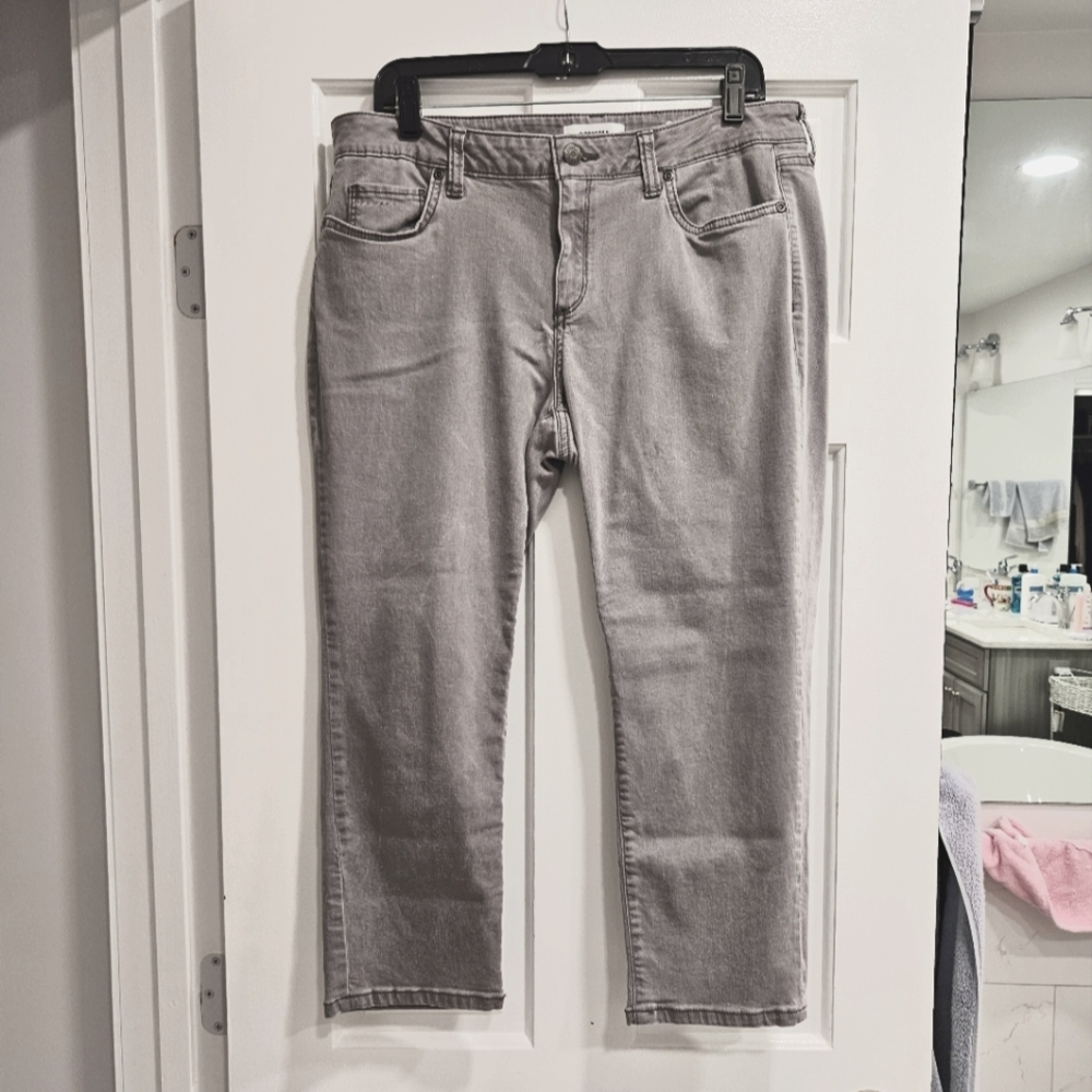 Classic Gray Women's Jean Capri